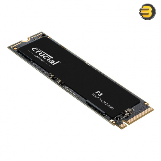 Crucial P3 500GB PCIe 3.0 3D NAND NVMe M.2 SSD, up to 3500MB/s - CT500P3SSD8