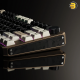 DAREU A75 HE Wired Aluminum Gaming Keyboard Gold - Magnetic Switches, 8000Hz Polling Rate, 0.02mm Actuation, 0.2ms Low Latency, 220-Grit Aluminum Cover, Ultra-Fast Response, Premium Build for Competitive Gaming