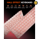 DAREU COOL60 Wired 8K Magnetic Gaming Keyboard Pink - 0.01mm RT Accuracy, Ultra-Fast Response, Hot-Swappable Magnetic Switches, Compact 60% Layout, RGB Backlight, Professional Esports Performance Keyboard