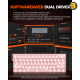 DAREU COOL60 Wired 8K Magnetic Gaming Keyboard Pink - 0.01mm RT Accuracy, Ultra-Fast Response, Hot-Swappable Magnetic Switches, Compact 60% Layout, RGB Backlight, Professional Esports Performance Keyboard