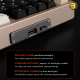 DAREU A75 HE Wired Aluminum Gaming Keyboard Black - Magnetic Switches, 8000Hz Polling Rate, 0.02mm Actuation, 0.2ms Low Latency, 220-Grit Aluminum Cover, Ultra-Fast Response, Premium Build for Competitive Gaming