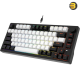 DAREU EK75 Compact 75-Key Rainbow Wired Gasket Gaming Keyboard - Black, Mechanical Design, RGB Backlight, Hot-Swappable Switches, Durable Build, Smooth Typing & Gaming Performance