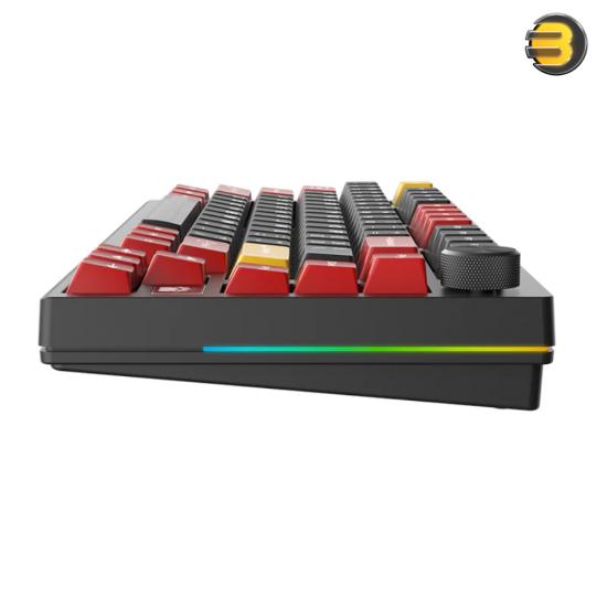 DAREU EK75RT 8K Wired Aluminum Gaming Keyboard - 75% Layout, Magnetic Switches, 8K Hz Polling Rate, Adjustable Actuation & Rapid Trigger, Metal Volume Knob, South-Facing RGB, Solid Aluminum Alloy Build