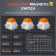 DAREU COOL60 Wired 8K Magnetic Gaming Keyboard White - 0.01mm RT Accuracy, Ultra-Fast Response, Hot-Swappable Magnetic Switches, Compact 60% Layout, RGB Backlight, Professional Esports Performance Keyboard