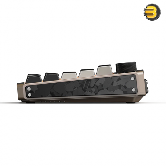DAREU A75 HE Wired Aluminum Gaming Keyboard Gold - Magnetic Switches, 8000Hz Polling Rate, 0.02mm Actuation, 0.2ms Low Latency, 220-Grit Aluminum Cover, Ultra-Fast Response, Premium Build for Competitive Gaming