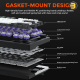 DAREU EK75 Compact 75-Key Rainbow Wired Gasket Gaming Keyboard - Black, Mechanical Design, RGB Backlight, Hot-Swappable Switches, Durable Build, Smooth Typing & Gaming Performance