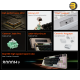DAREU A75 HE Wired Aluminum Gaming Keyboard Black - Magnetic Switches, 8000Hz Polling Rate, 0.02mm Actuation, 0.2ms Low Latency, 220-Grit Aluminum Cover, Ultra-Fast Response, Premium Build for Competitive Gaming