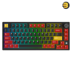 DAREU EK75RT 8K Wired Aluminum Gaming Keyboard - 75% Layout, Magnetic Switches, 8K Hz Polling Rate, Adjustable Actuation & Rapid Trigger, Metal Volume Knob, South-Facing RGB, Solid Aluminum Alloy Build