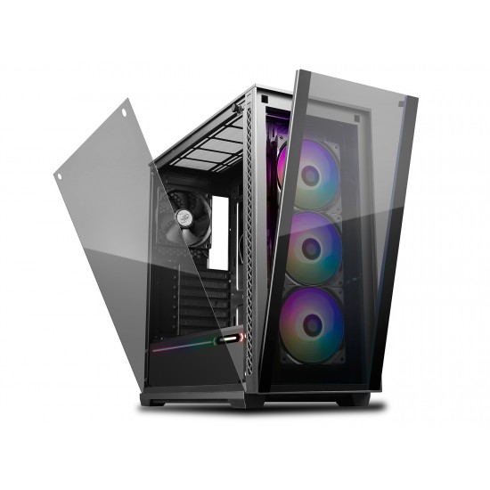 DEEPCOOL MATREXX 70 ADD-RGB 3FCase, E-ATX Supported, One-Touch-Release Front Panel, Easy-to-Install Side Panel, All-Round Dust Proof, Abundant Storage Support