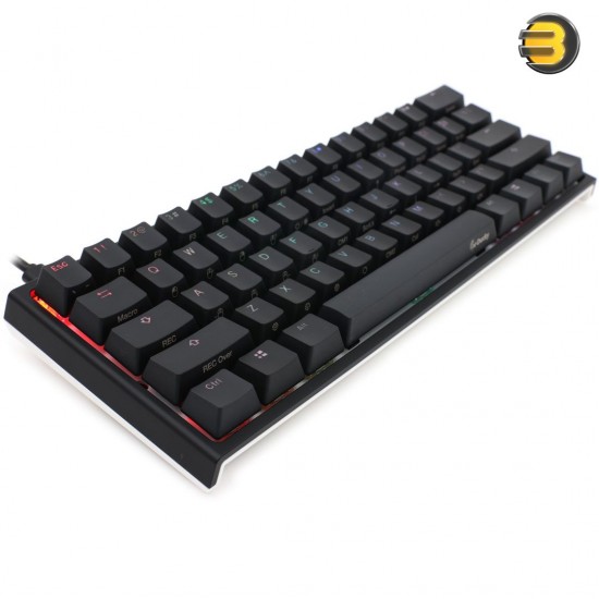 Ducky One 2 Mini Rgb Led Black 60% Pbt Mechanical Keyboard (Cherry Red), Ducky Channel, cherry mx red, DKON2061ST-RUSPDAZT1