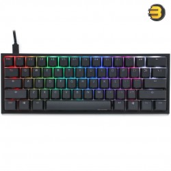 Ducky One 2 Mini Rgb Led Black 60% Pbt Mechanical Keyboard Cherry MX Red DKON2061ST-RUSPDAZT1