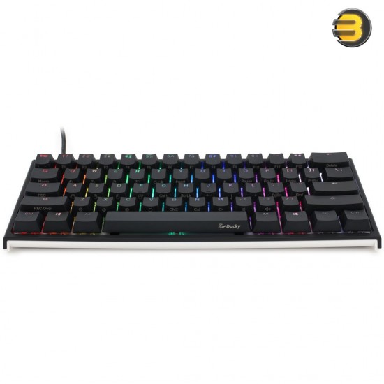 Ducky One 2 Mini Rgb Led Black 60% Pbt Mechanical Keyboard (Cherry Red), Ducky Channel, cherry mx red, DKON2061ST-RUSPDAZT1