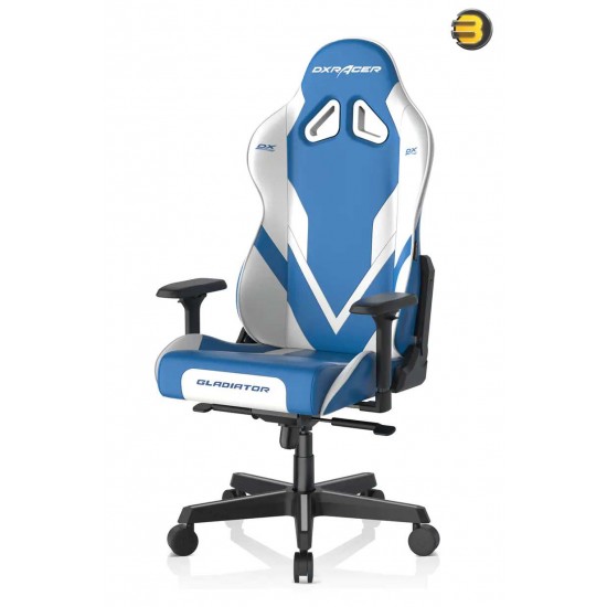 DXRacer GLADIATOR G-Series Gaming Chair - Blue/White