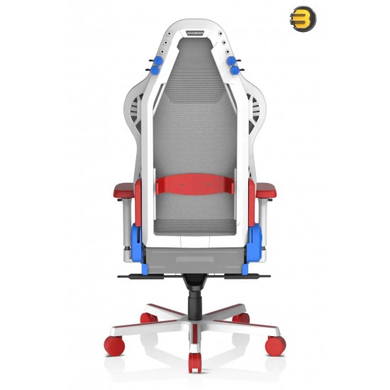 DXRacer Air Mesh Gaming Chair Modular Office Chair - White & Red & Blue