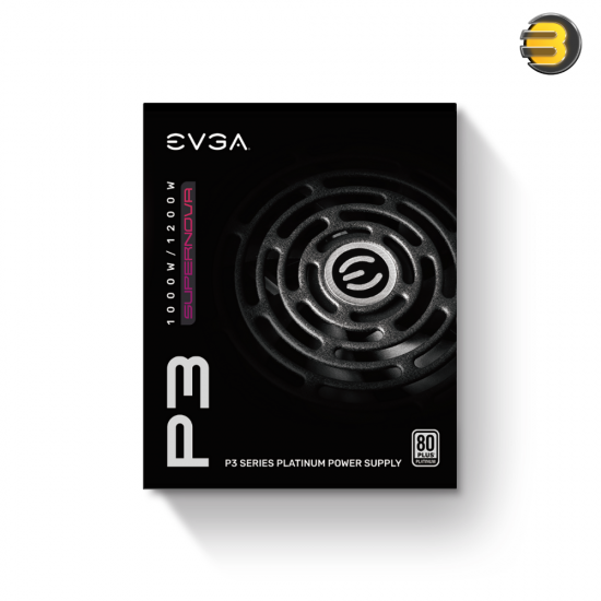 EVGA SuperNOVA 1000 P3 — 80 Plus Platinum 1000W, Fully Modular, Eco Mode with FDB Fan, 10 Year Warranty, Includes Power ON Self Tester, Compact 180mm Size - Power Supply