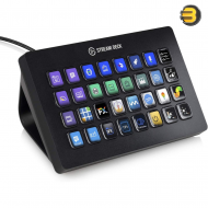 Elgato Stream Deck XL - Advanced Studio Controller, 32 Macro Keys, Trigger Actions in Apps and Software Like OBS, Twitch, ​YouTube and More, Works with Mac and PC, Black