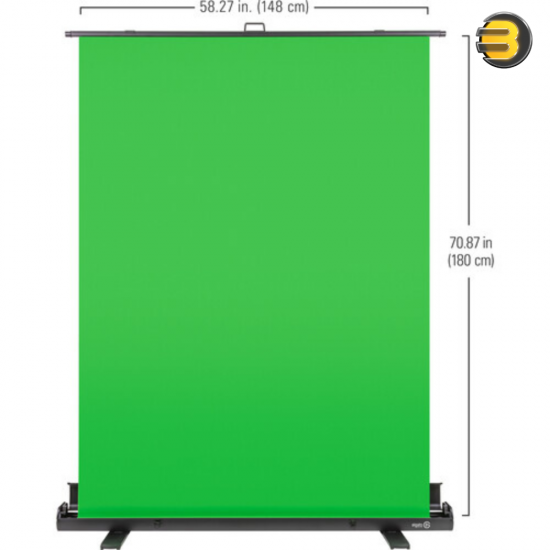 Elgato Green Screen — Collapsible Chroma Key Backdrop, Wrinkle-Resistant Fabric and Ultra-Quick Setup for background removal for Streaming, Video Conferencing, on Instagram, TikTok, Zoom, Teams, OBS