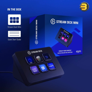 Elgato Stream Deck Mini — Compact Studio Controller, 6 macro keys, trigger  actions in apps and software like OBS, Twitch, YouTube and more, works with  Mac and PC Black 10GAI9901 -