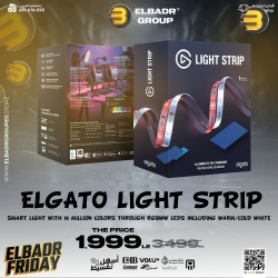 Elgato Light Strip — Smart Light with 16 million colors through RGBWW LEDs including Warm/Cold White, App-Control via iOS/Android, PC/Mac, Stream Deck, perfect for Gaming, Streaming and Home Setups