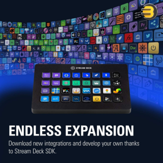  Elgato Stream Deck XL – Advanced Studio Controller, 32 macro  keys, trigger actions in apps and software like OBS, Twitch, ​ and  more, works with Mac and PC : Everything Else