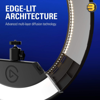 Elgato Ring Light — Premium 2500 lumens Light with desk clamp and ball mount for Streaming, TikTok, Instagram, Home Office, Temperature and Brightness app-adjustable on Mac, PC, iOS, Android
