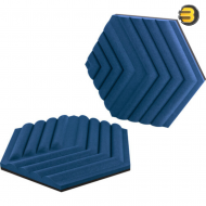 Elgato Wave Panels — 6 acoustic treatment panels, dual density foam, proprietary EasyClick frames, modular design, easy setup and removal- Blue