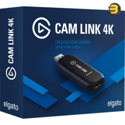 Elgato Cam Link 4K USB 3.0 Broadcast Live — Record via DSLR, Camcorder, or Action Cam, 1080p60 or 4K at 30 FPS, Compact HDMI Capture Device