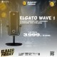 Elgato Wave 1 — Premium Cardioid USB Condenser Microphone for Streaming, Gaming, Home Office, Free Mixer Software, Sound Effect Plugins, Anti-Distortion, Plug & Play, Mac/PC, Stream Deck compatible