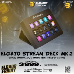 Elgato Stream Deck MK.2 — Studio Controller, 15 macro keys, trigger actions in apps and software like OBS, Twitch, ​YouTube and more, works with Mac and PC