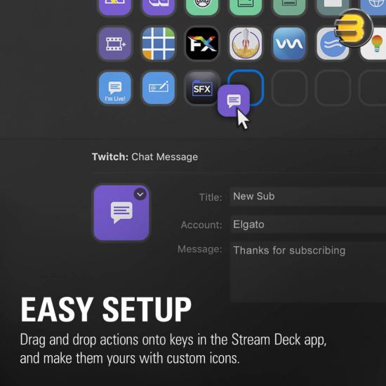 Elgato Stream Deck XL - Advanced Studio Controller, 32 Macro Keys, Trigger Actions in Apps and Software Like OBS, Twitch, ​YouTube and More, Works with Mac and PC, Black