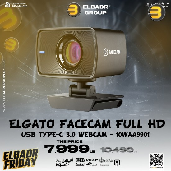 Elgato Facecam Full HD USB Type-C 3.0 Webcam — 10WAA9901