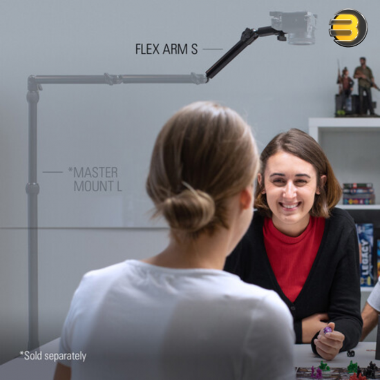 Elgato Flex Arm S — 2-Section Articulated Arm for Cameras, Lights and More, Multi Mount Accessory
