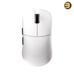 Fantech Helios II XD3V3 Wireless Gaming Mouse – 55g Ultra-Lightweight, PixArt 3395 Sensor, 26,000 DPI, TTC Gold Optical Switches, Tri-Mode (2.4GHz/BT 5.0/USB-C), Ambidextrous - White