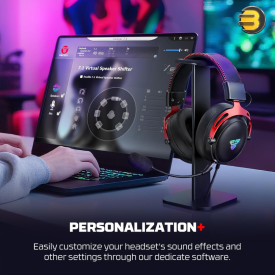 Fantech Cruize HG31 7.1 Gaming Headset – 53mm Drivers, USB-A Wired, Over-Ear, Omnidirectional Mic, 2.1m Braided Cable