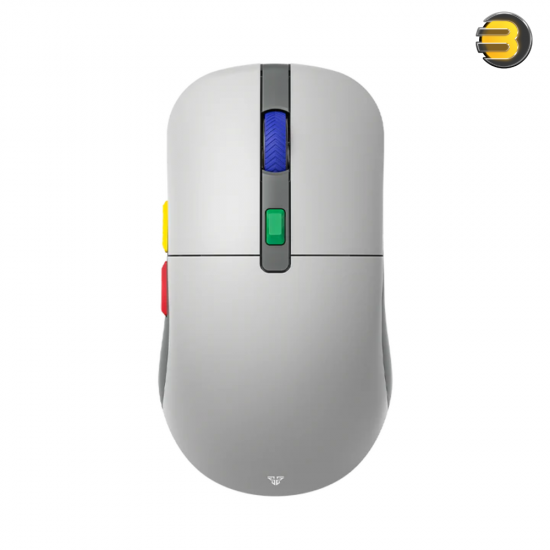Fantech Kanata S Wireless Gaming Mouse WG9S – 89g Ultra-Lightweight, PixArt 3311 Sensor, 12,000 DPI, 70-Hour Battery, Dual Mode (2.4GHz + Wired) - Grey