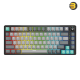 Fantech Atom MK913 Pro83 Wireless Mechanical Keyboard – Blue Switches, Tri-Mode (2.4GHz/BT 5.1/USB-C), Hot-Swappable, PBT Keycaps, Per-Key RGB, 2000mAh Battery - black