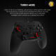 Fantech Shooter II GP13 black USB wired gaming controller with 19 action buttons, dual-motor vibration, 1.8m braided cable and ergonomic contoured grips