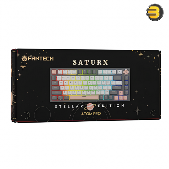 Fantech ATOM MK913 Pro83 Wireless Mechanical Keyboard – Saturn Blue Switches, Tri-Mode (2.4GHz/BT 5.1/USB-C), Hot-Swappable, PBT Keycaps, Per-Key RGB, 2000mAh Battery