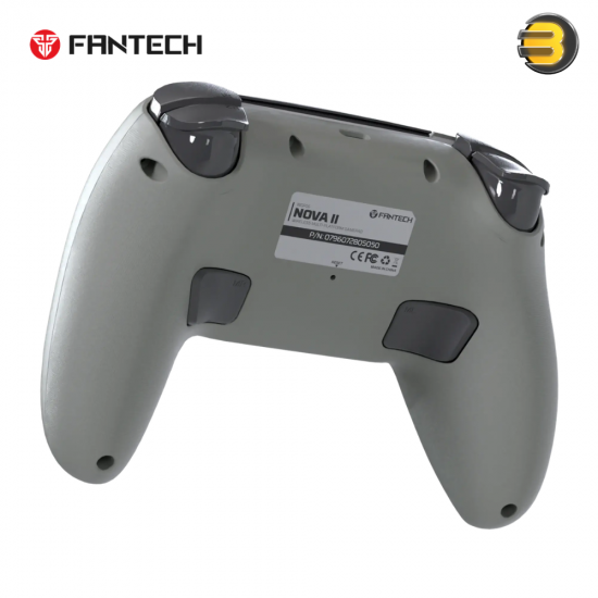 Fantech WGP16 NOVA II Space Grey dual-mode gaming controller with Bluetooth 5.3, USB Type-C, 12 macro buttons, 3-level turbo and cloud gaming optimization