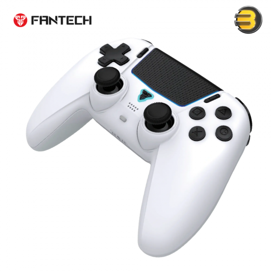 Fantech WGP16 NOVA II Arctic White dual-mode gaming controller with Bluetooth 5.3, USB Type-C, 12 macro buttons, 3-level turbo and cloud gaming optimization
