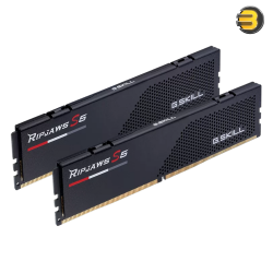 G.Skill Ripjaws S5 DDR5 5600MHz (PC5-44800) 16GB (1x16GB) CL40-40-40-84 – Intel XMP 3.0 Certified, Low-Profile 33mm Heatspreader, Red Dot Design Award Winner G.Skill Ripjaws S5 DDR5 5600MHz (PC5-44800) 16GB (1x16GB) CL40-40-40-84 – Intel XMP 3.0 Certified, Low-Profile 33mm Heatspreader, Red Dot Design Award Winner