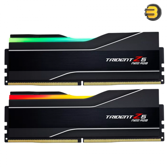 G.Skill Trident Z5 Neo RGB 32GB (2x16GB) DDR5-6000 CL30-38-38-96 — 1.35V AMD EXPO Dual Channel Desktop Memory Kit G.Skill Trident Z5 Neo RGB 32GB (2x16GB) DDR5-6000 CL30-38-38-96 — 1.35V AMD EXPO Dual Channel Desktop Memory Kit