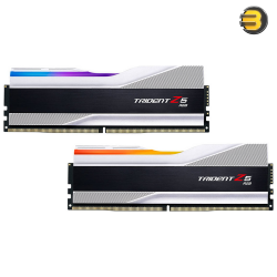 G.Skill Trident Z5 RGB 32GB (2x16GB) DDR5 5600MHz CL40 Desktop Memory Kit — Intel XMP 3.0, Tested Speed 5600 MT/s, 40-40-40-89 Latency, 1.20V, Unbuffered Non-ECC, Silver Heatspreader