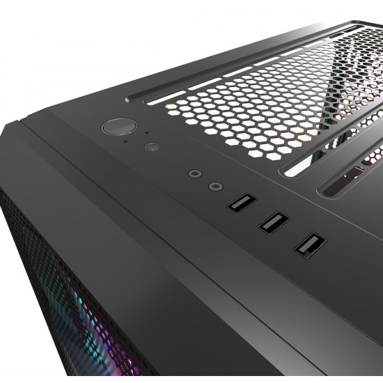 Gamdias ATHENA M2 Tempered Glass Gaming Case / Asymmetry Mesh Design / 3 Built-in 120mm Trio Rings ARGB Fans / Easily Switch RGB Streaming Lighting Style / ARGB Sync Via Motherboard / Seamless Tempered Glass Window / Magnetic Dust Filter / Power Cover Des Gamdias ATHENA M2 Tempered Glass Gaming Case / Asymmetry Mesh Design / 3 Built-in 120mm Trio Rings ARGB Fans / Easily Switch RGB Streaming Lighting Style / ARGB Sync Via Motherboard / Seamless Tempered Glass Window / Magnetic Dust Filter / Power Cover Des