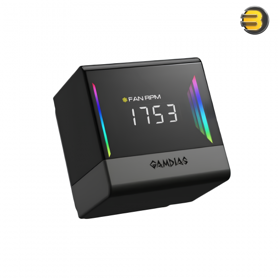 GAMDIAS CHIONE E4-240 240mm AIO Liquid CPU Cooler with Dual 120mm PWM Fans — Patented PWM Pump, Real-Time Digital Display, ARGB Lighting, Dual Infinite Mirror Design, EPDM Sleeved Tubes, Compatible with Intel and AMD CPUs GAMDIAS CHIONE E4-240 240mm AIO Liquid CPU Cooler with Dual 120mm PWM Fans — Patented PWM Pump, Real-Time Digital Display, ARGB Lighting, Dual Infinite Mirror Design, EPDM Sleeved Tubes, Compatible with Intel and AMD CPUs
