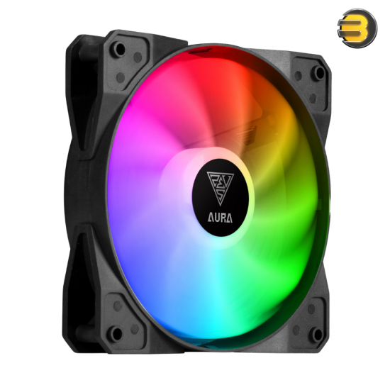 Gamdias Aura GL240 — Liquid CPU Cooler, RGB Stream Lighting, Dual Hydraulic Bearing PWM Fans, Nylon-Braided Tube Sleeve, Pump Upto 2700 RPM