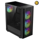 GAMDIAS AURA GC2 Elite Version 2 (4x Fixed RGB FANS) + HELIOS E1-600W PSU