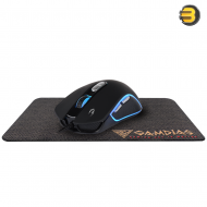 GAMDIAS ZEUS M3 Gaming Mouse – 7200 DPI, RGB Streaming Lighting, 13 Lighting Effects, 7 Programmable Keys, 3 Million Click Lifecycle, and Double-Layer Fabric for Precision and Durability