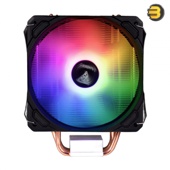 GAMDIAS BOREAS E1-410 120mm ARGB CPU Air Cooler with 4 Copper Heatpipes — High Airflow PWM Fan (800-2000 RPM), Hydraulic Bearing, Direct Touch Technology, Aluminum Fins, Universal Mounting for Intel LGA1700/1200/115x & AMD AM4/AM5, 155mm Height GAMDIAS BOREAS E1-410 120mm ARGB CPU Air Cooler with 4 Copper Heatpipes — High Airflow PWM Fan (800-2000 RPM), Hydraulic Bearing, Direct Touch Technology, Aluminum Fins, Universal Mounting for Intel LGA1700/1200/115x & AMD AM4/AM5, 155mm Height