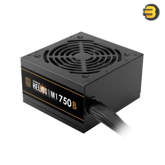 GAMDIAS Helios M1-750B 750W  80 Plus Bronze Power Supply — 85% Efficiency, High Quality Capacitors, Flat Cables, Automatic Fan Speed, OVP/UVP/OPP/SCP/OCP